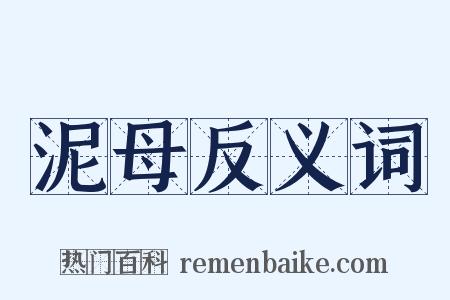 泥母反义词是什么意思的图片